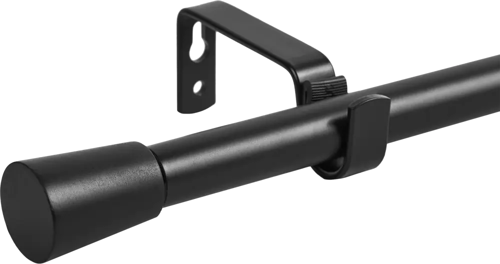 INSPIRE Карниз однорядный Pommel 120-210 см черный металл 84407352