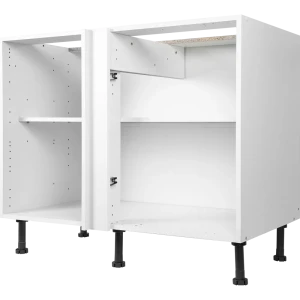 Каркас напольный угловой 100x70x56 см, ЛДСП, цвет белый 15121278 STLM-2037177