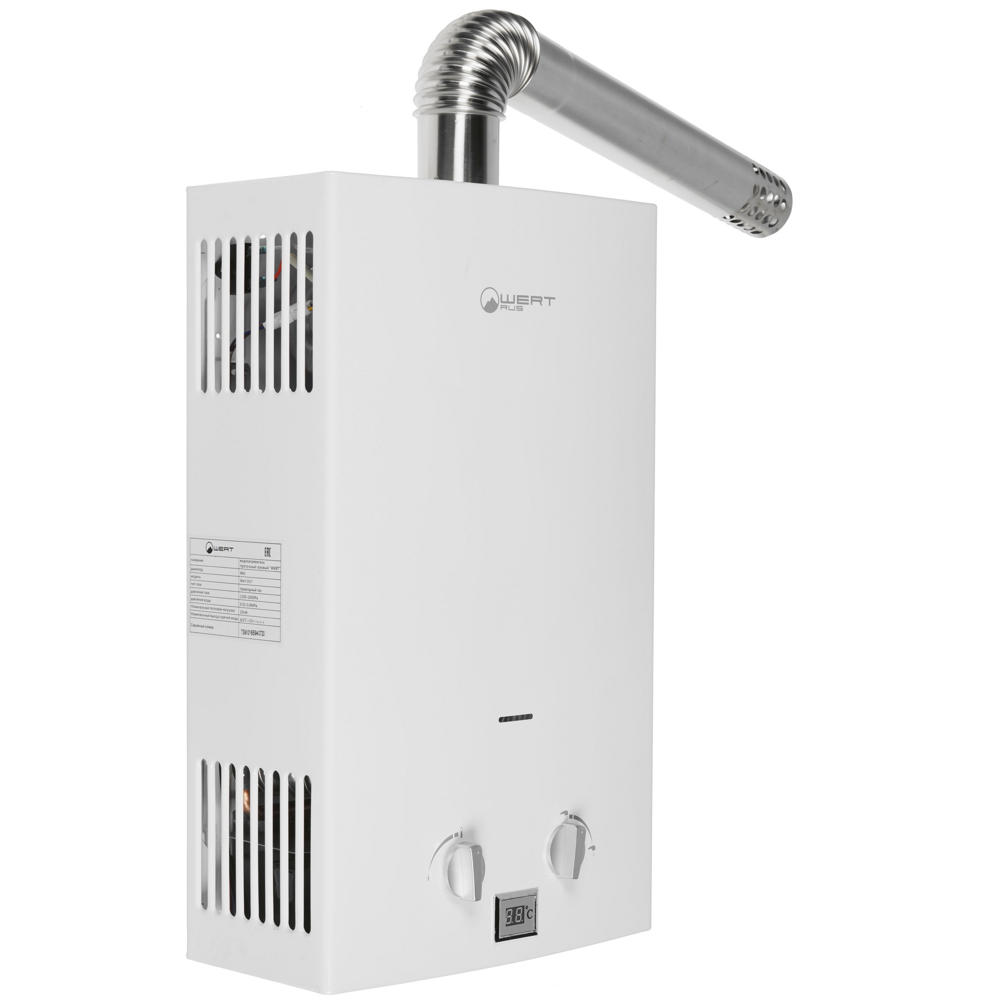 5321834 Водонагреватель газовый Wertrus 10LT STDN-0130134