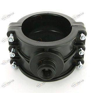 Врезка монтажная 125 x 3/4" ВР, 6 болтов, для труб ПНД UNIDELTA 1019125003