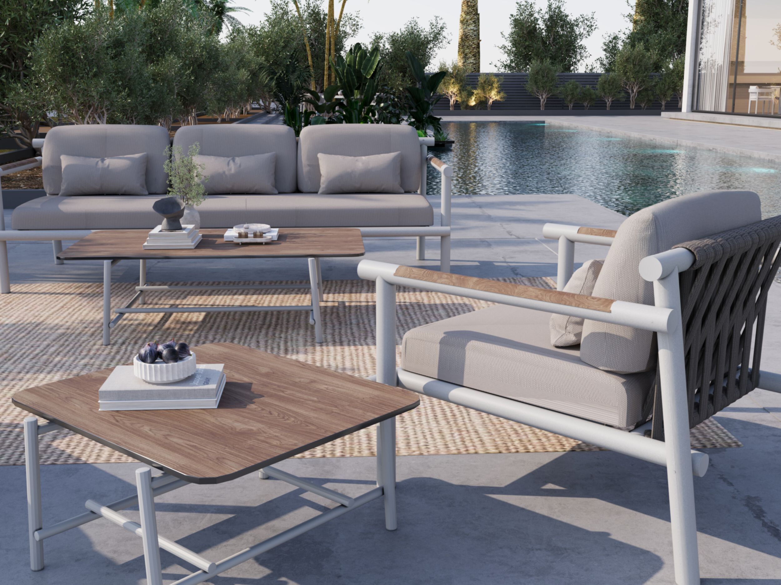 Алюминиевый садовый диван с порошковым покрытием 10Deka Aurora ARCH-00037452 - Вид №2