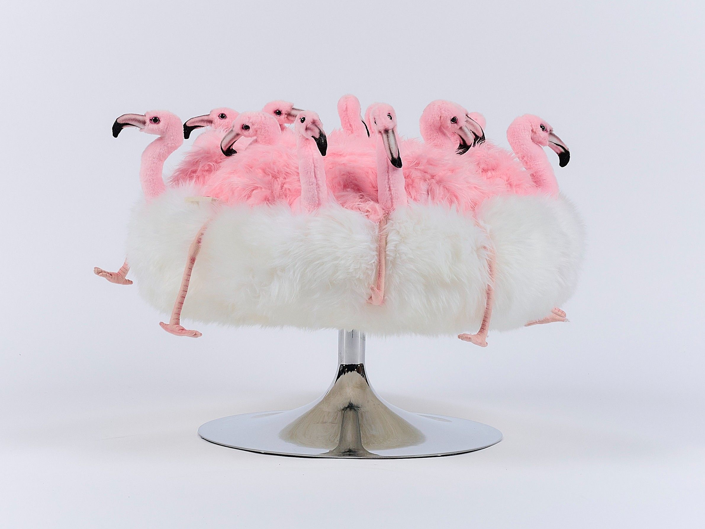 Полиэстер круглый пуф APCOLLECTION фламинго ARCH-00027335 - Вид №1