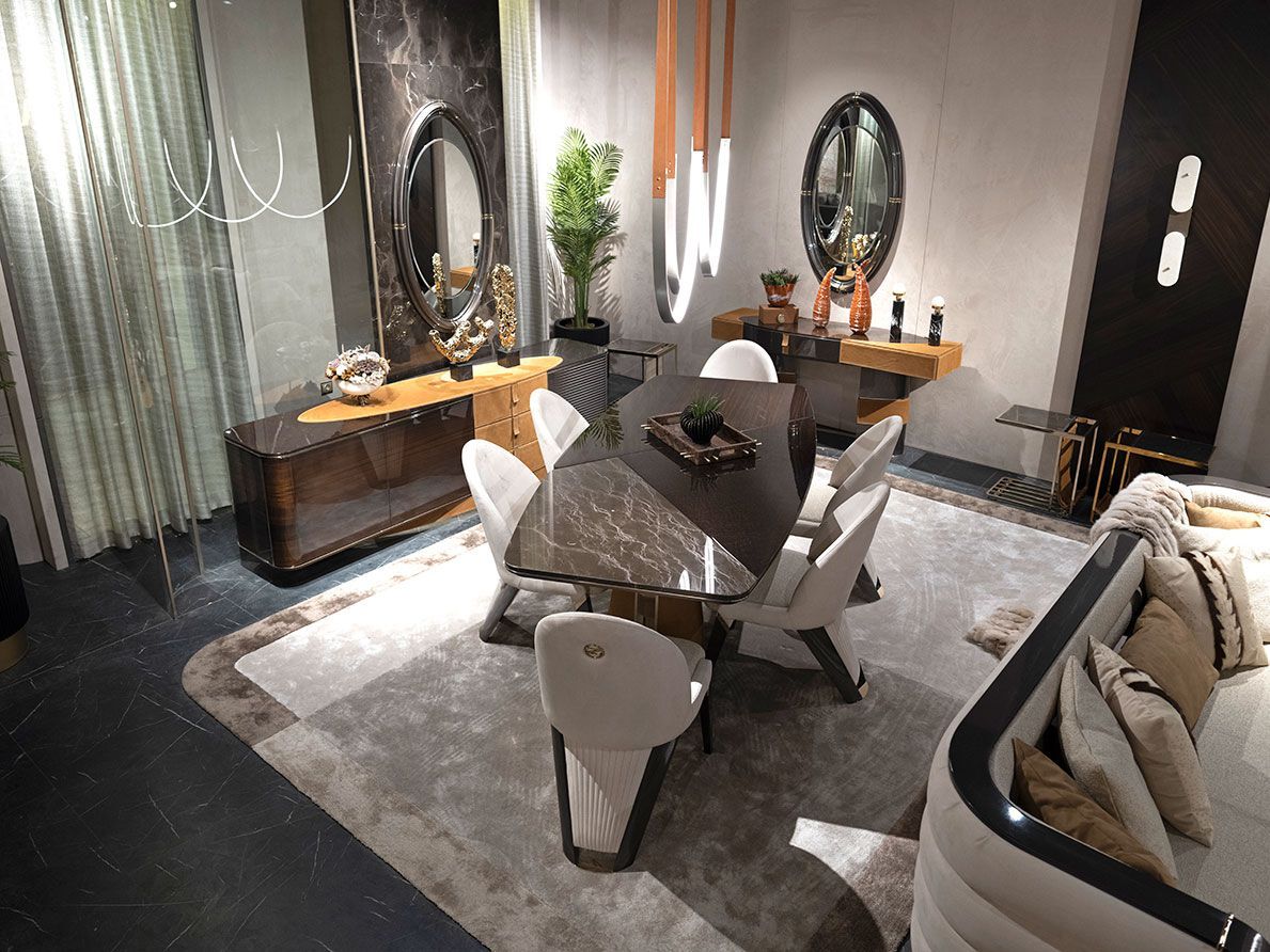 Прямоугольный обеденный стол Zebrano Niks ARCH-00103826 - Вид №7