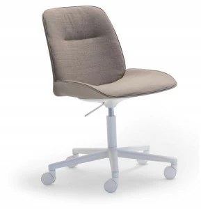 Andreu World Регулируемое по высоте 5-спицевое тканевое кресло с колесами Nuez