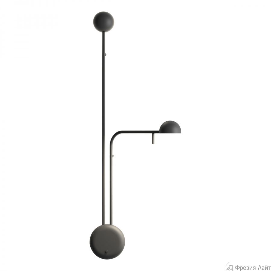 Vibia 1686 04 /10 черный настенный светильник Pin 119378