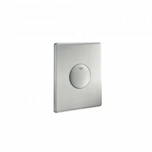 Панель смыва для унитаза GROHE Skate (1 режим смыва), суперсталь (38672SD0)