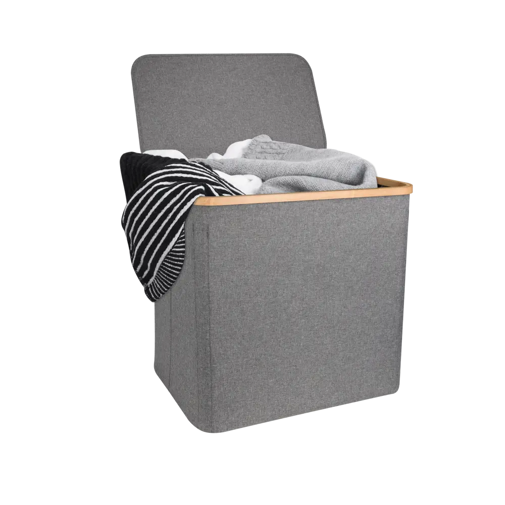 Корзина для белья Sensea Scandi прямоугольная цвет серый 82900590 STLM-2101737 - Вид №3
