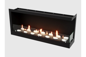 17174521 Встроенный угловой биокамин , 1090 S, правый угол 1090SR Lux Fire