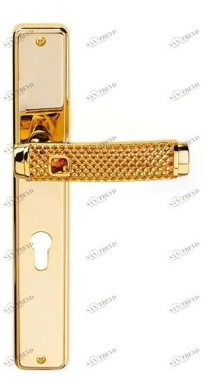 Ручка из латуни на пластине с накладкой Dream 8100 Santreyd
