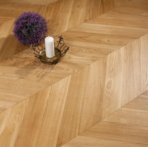 Паркет Ёлка Coswick Дуб Селект (Гладкая) 320х82,55 мм 11281101 - Вид №2