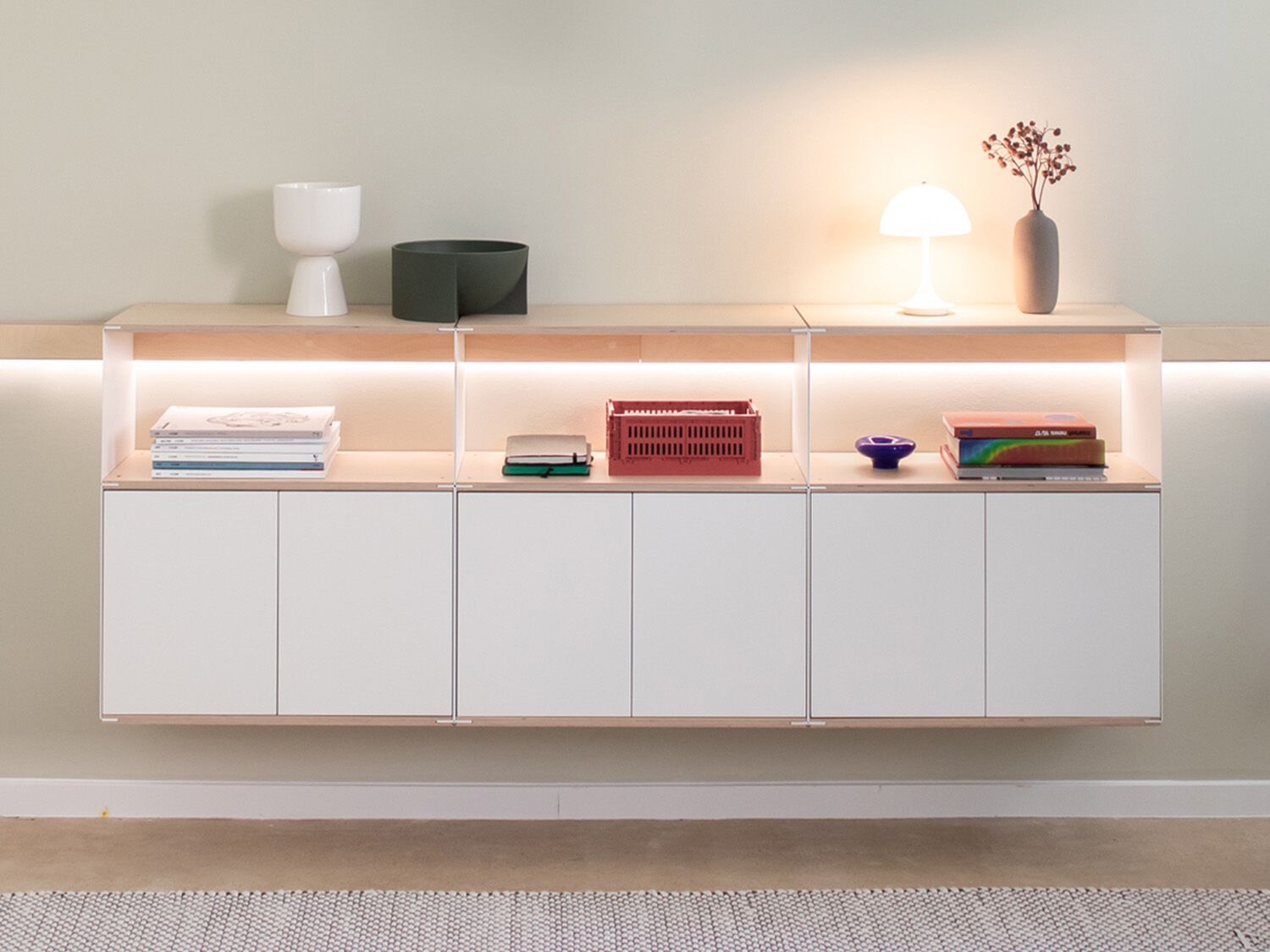 Стальной и деревянный навесной шкаф Variand Furniture A05 ARCH-00145681 - Вид №1