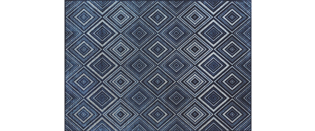 COLORISTICA Бельгийский ковер Синий CUBE Col.497323 160x230 - Вид №2