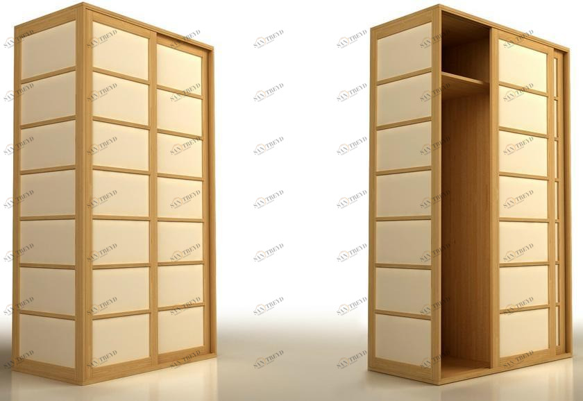 Cinius Шкаф-купе из бука с раздвижными дверцами Shoji sun-id-1438185