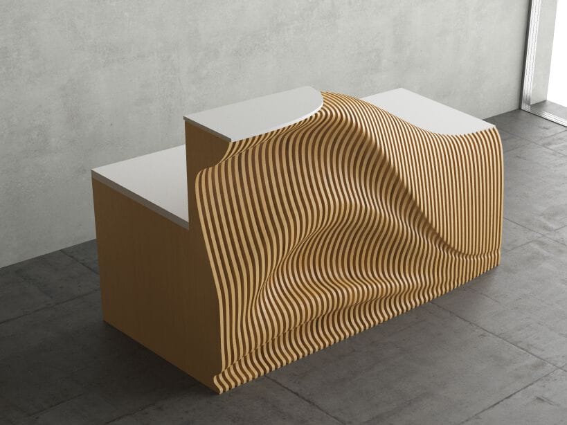 Стойка регистрации из фанеры MYWOODREAM ZENIA ARCH-00009700 - Вид №3