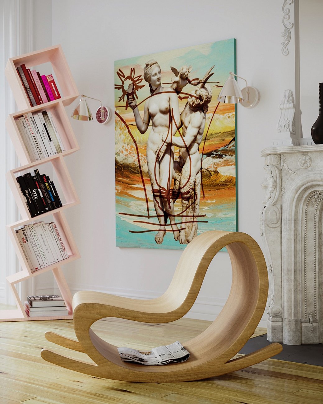 Кресло-качалка "Цикл" от Odingeniy ODINGENIY ЦИКЛ 178285 Белый  - Вид №7