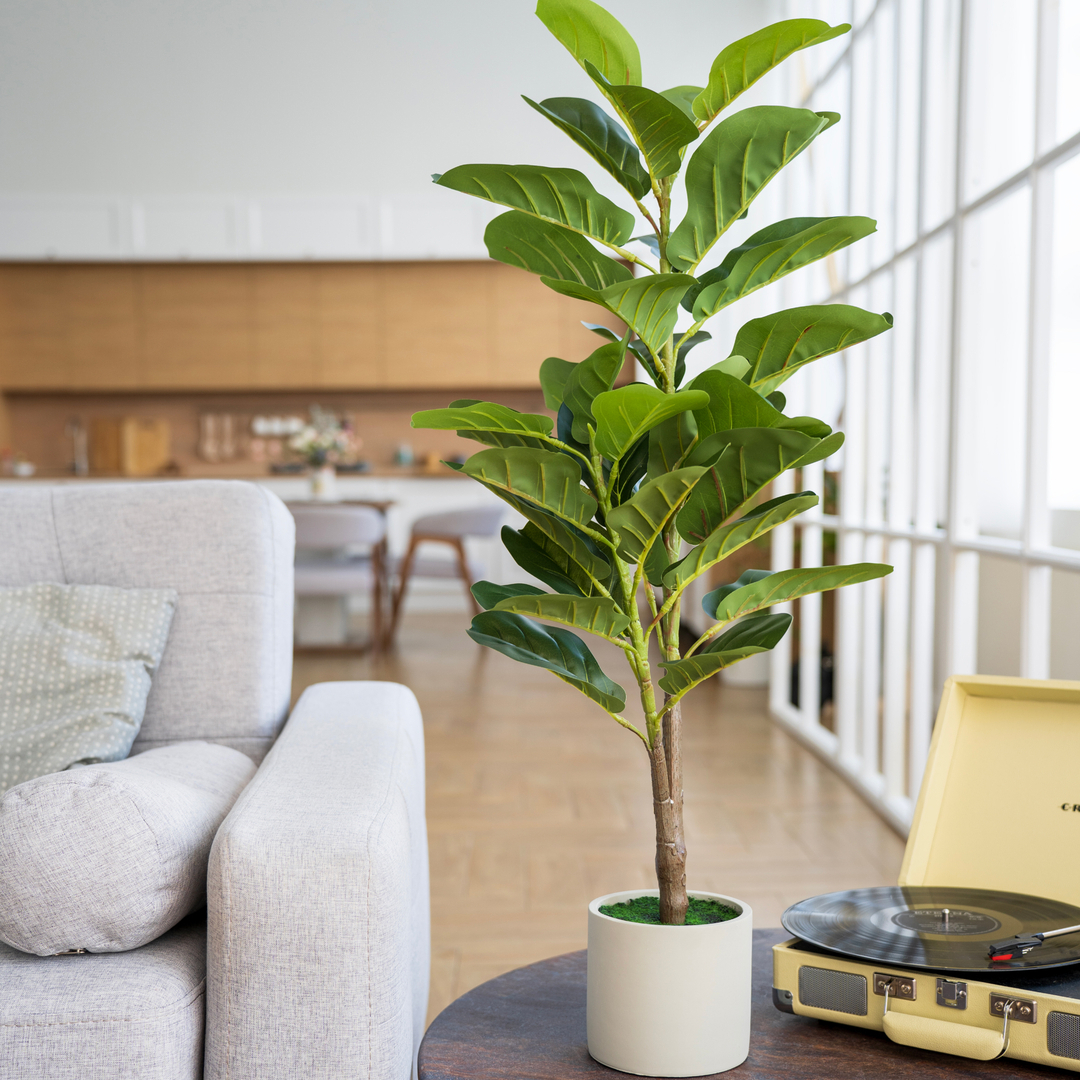 87681875 Искусственное растение Фикус 95x14 см пластик STLM-0074885 Santreyd  - Вид №4