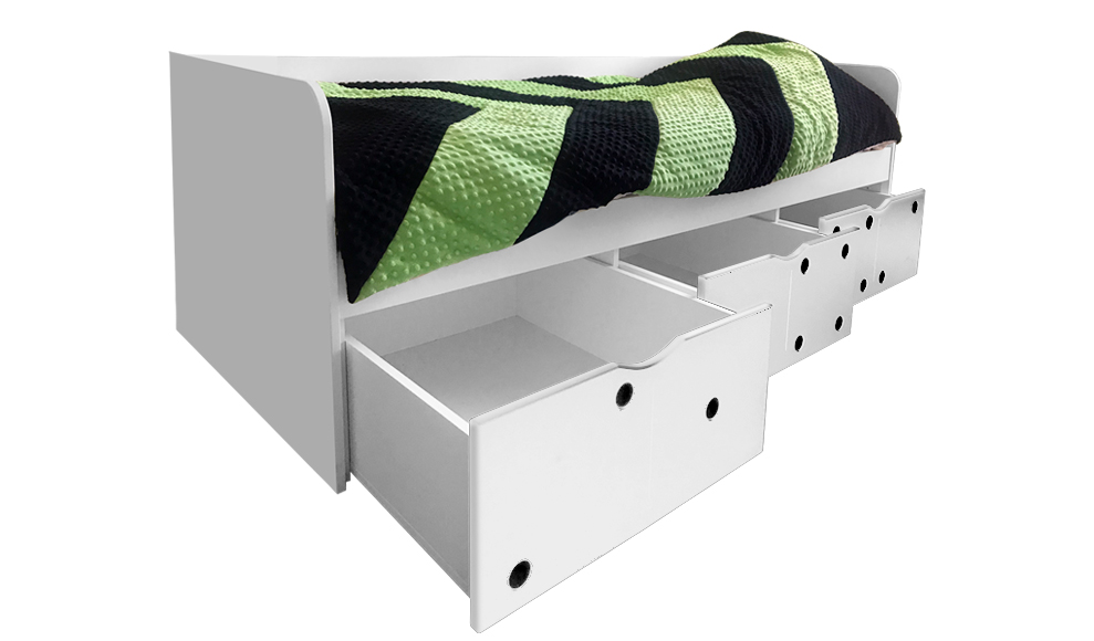 Подростковый диван-кровать с 2 ящиками "Продленка" МАНДАРИН ПРОДЛЕНКА 178746 Белый Santreyd  - Вид №5