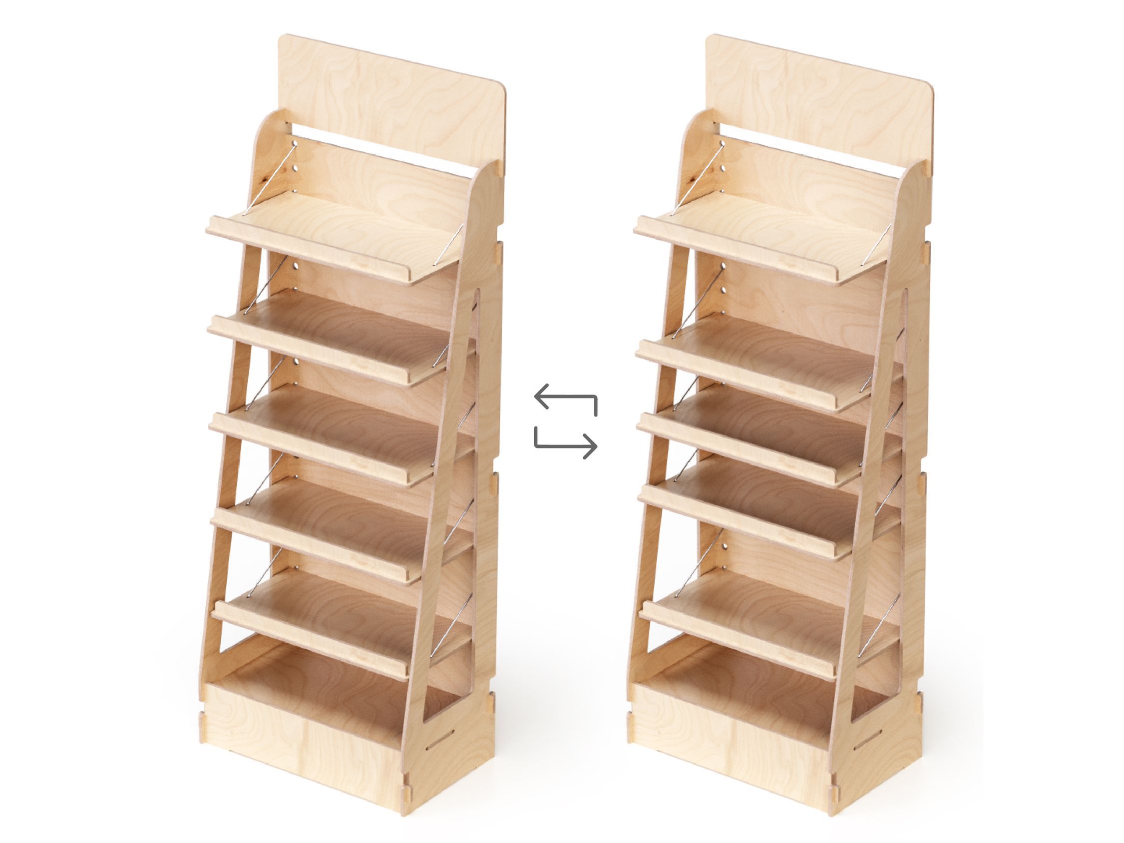 Деревянная напольная стойка дисплея Esposit экспоненты ARCH-00152175 - Вид №2