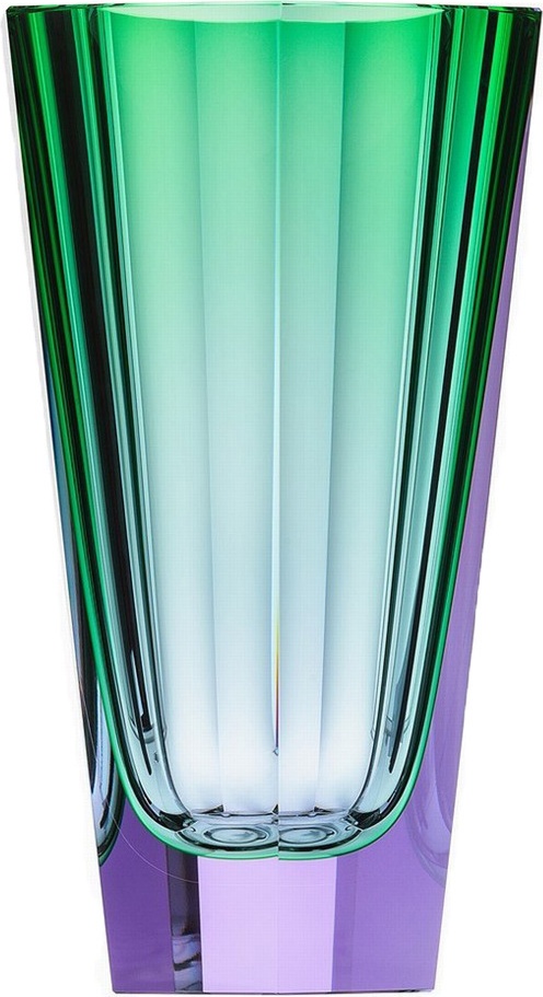 10669722 Moser Ваза Moser "Чистота" 22,5cм п/к (александрит зеленый) Хрусталь 