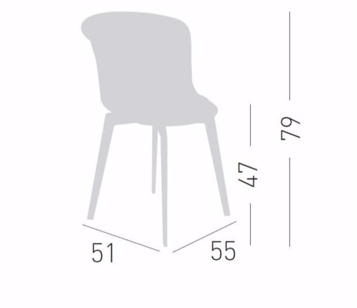 GABER Стул из мягкой ткани Dress epica 350  - Вид №2