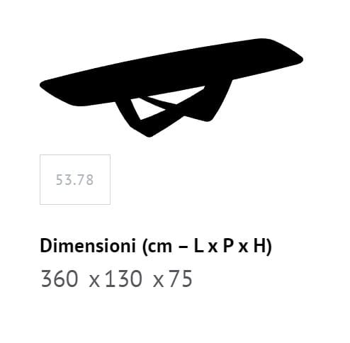 Бочковый стол со стальным основанием и столешницей из Супермармо Bontempi Casa Bach ARCH-00142222 - Вид №14