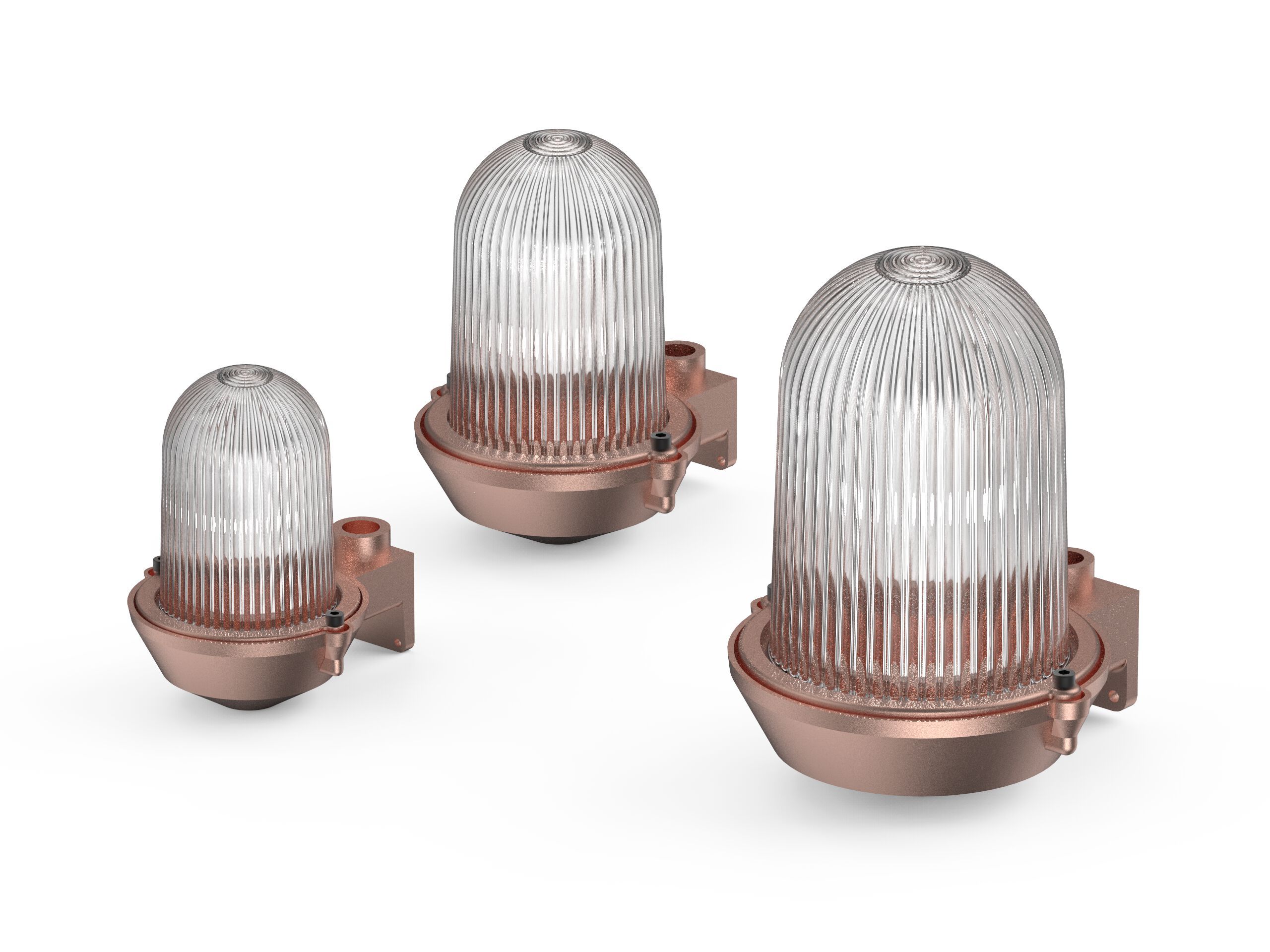 Медный алюминиевый настенный светильник Genuit медь ARCH-00118437 - Вид №3