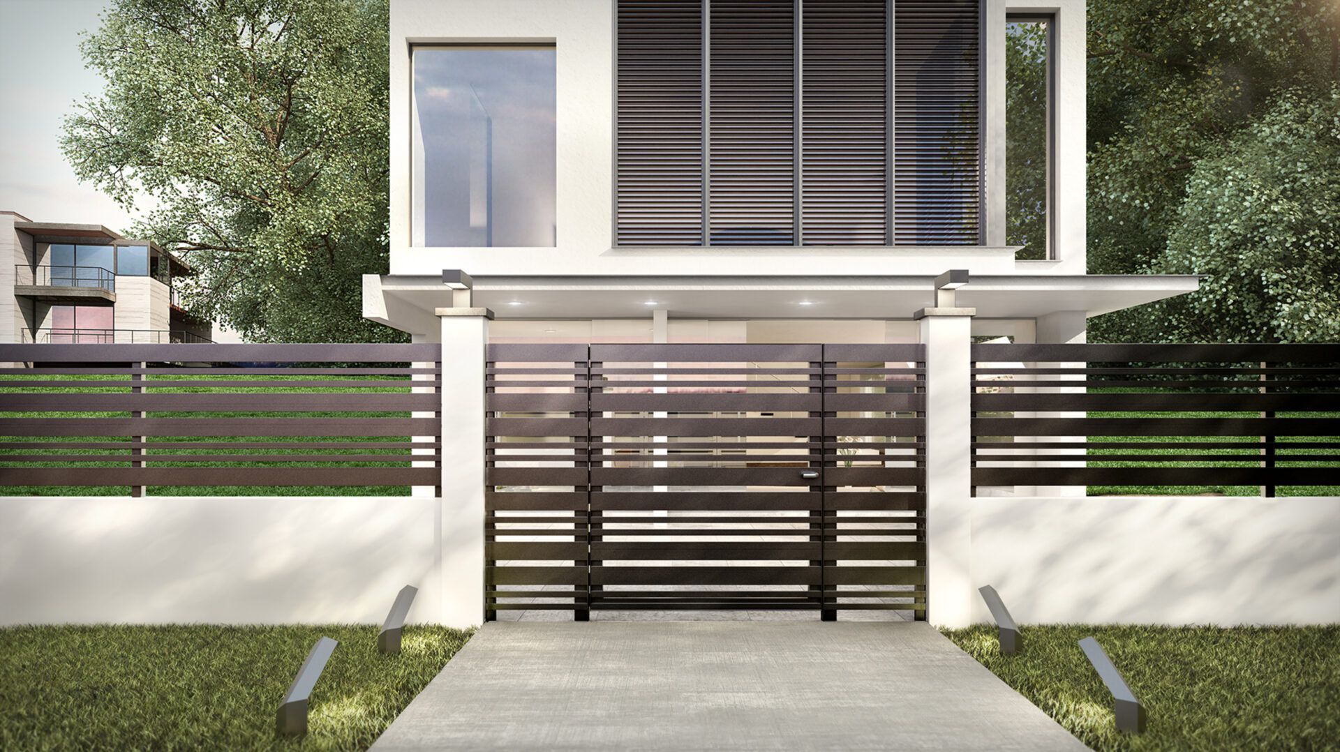 Алюминиевый забор / ворота GLM Outdoor Solutions FC60 ARCH-00037936 - Вид №1