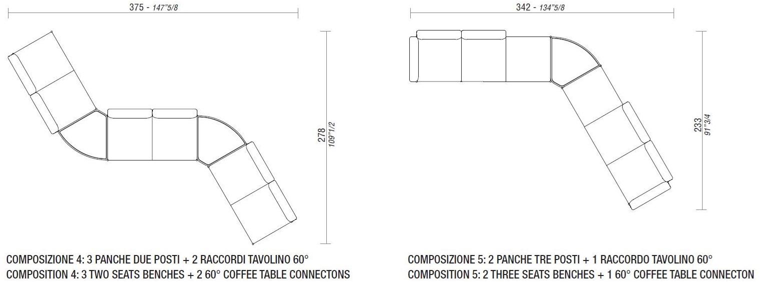 ESTEL GROUP Скамейка из ткани Dolly sun-id-1438179 - Вид №9