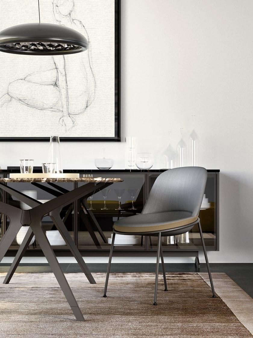 JESSE Стул из мягкой ткани Germana sun-id-1363270 - Вид №2