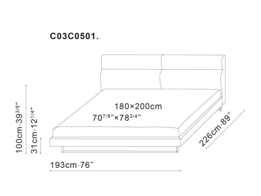 Кровать с мягким изголовьем CAMERICH Amor ARCH-00117780 - Вид №6