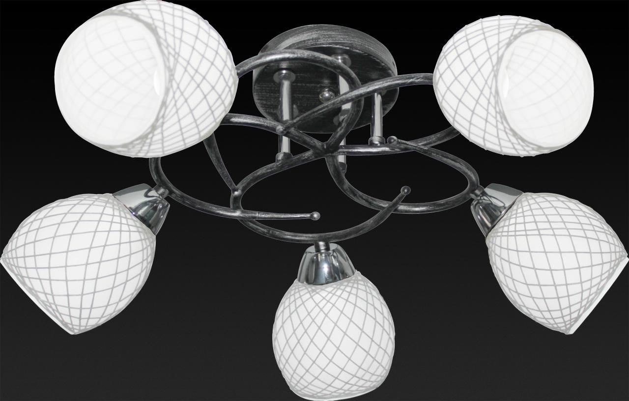 Потолочная люстра Toplight Jeanine TL7430X-05BP TOPLIGHT JEANINE 183918 Черный  - Вид №1