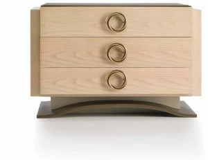 HUGUES CHEVALIER Прикроватная тумбочка из дуба с ящиками Haussmann