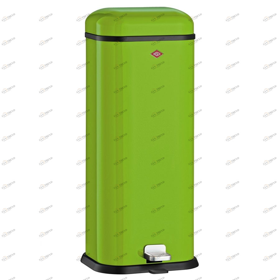 Бак для мусора с педалью Superboy, прямоугольный, 20 л, зеленый лайм Wesco 13231220