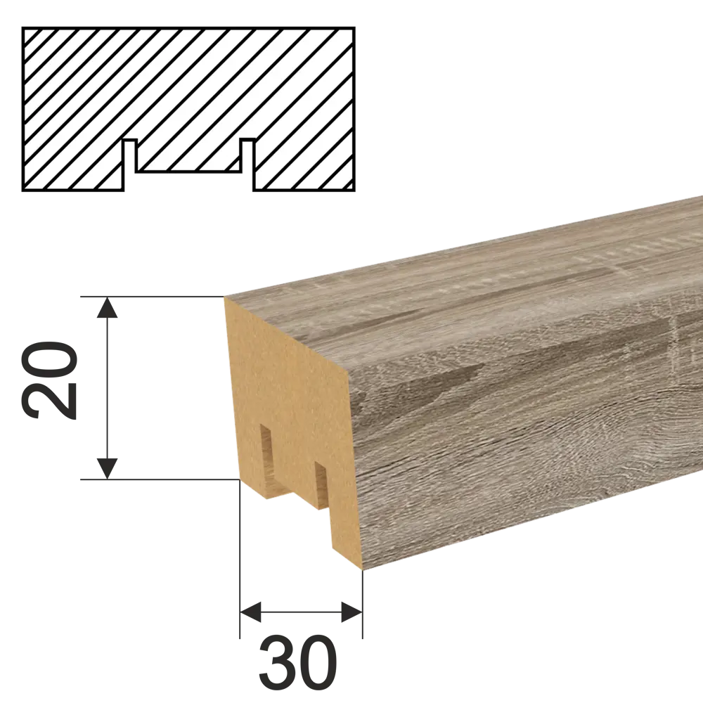 Santreyd Рейки МДФ Милана - элегантный декор дуб винтаж для современного интерьера 86033667 STLM-0066241 - Вид №1