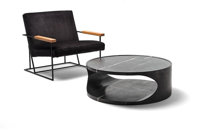 EPÒNIMO Низкий круглый мраморный журнальный столик Roll Rl003 - Вид №3