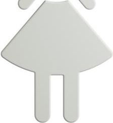 801.91B020 значок женщина HEWI Türzubehör  - Вид №2