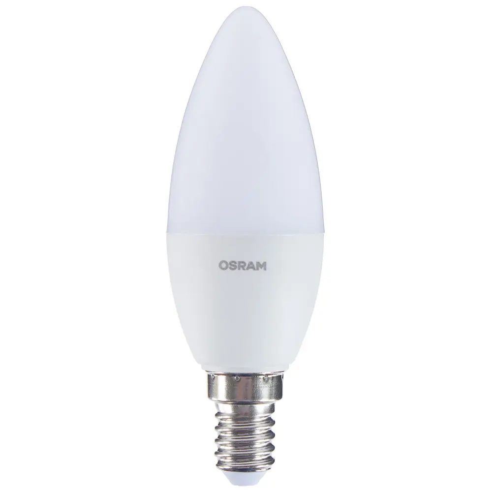 Лампа светодиодная свеча E14 5 Вт 470 Лм, свет холодный OSRAM STLM-2164112