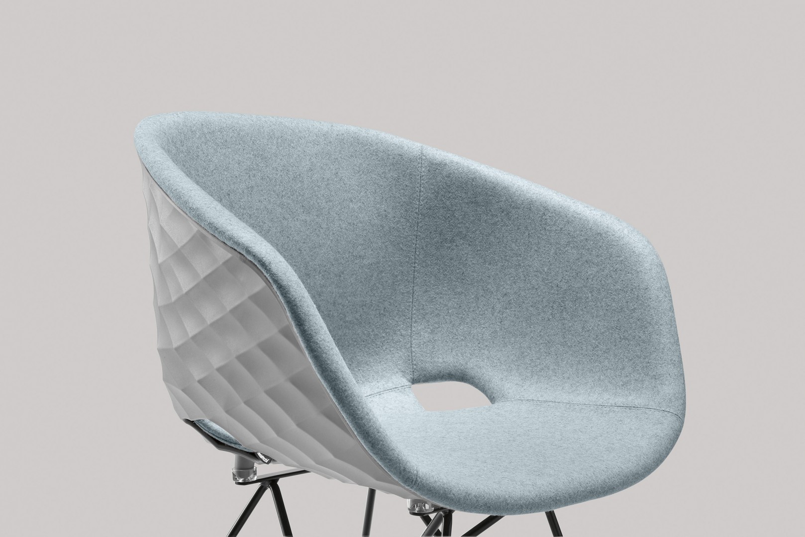 Uni-Ka 596M Кресло с каркасом из стальной проволоки. Обивка из полипропилена. Et al. Uni-ka - Вид №1