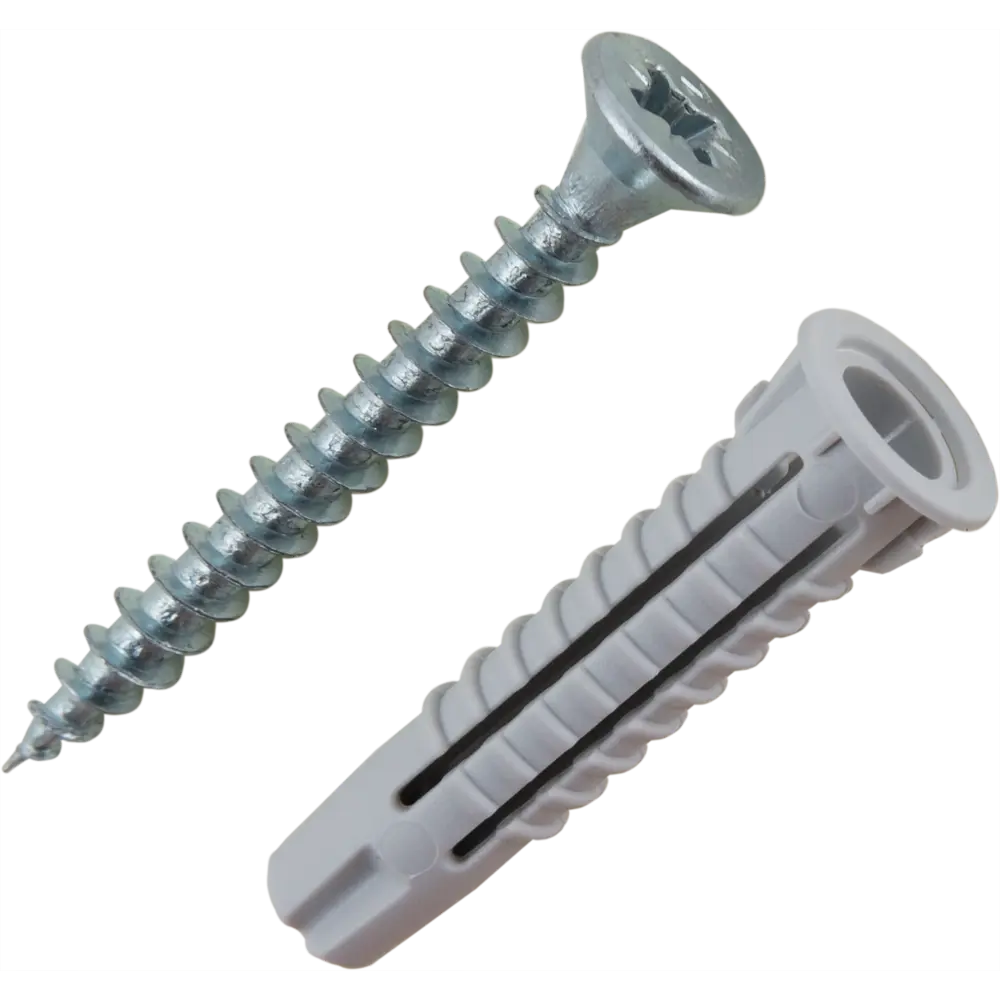 Дюбель-шуруп Standers 6x30 мм нейлон цвет серый 50 шт STLM-2083828 - Вид №1