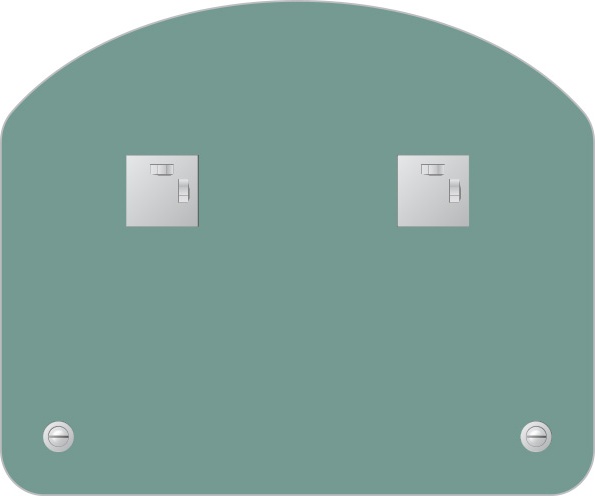 BY 0517 Зеркало с полочкой 60 cm EVOFORM Optima - Вид №2