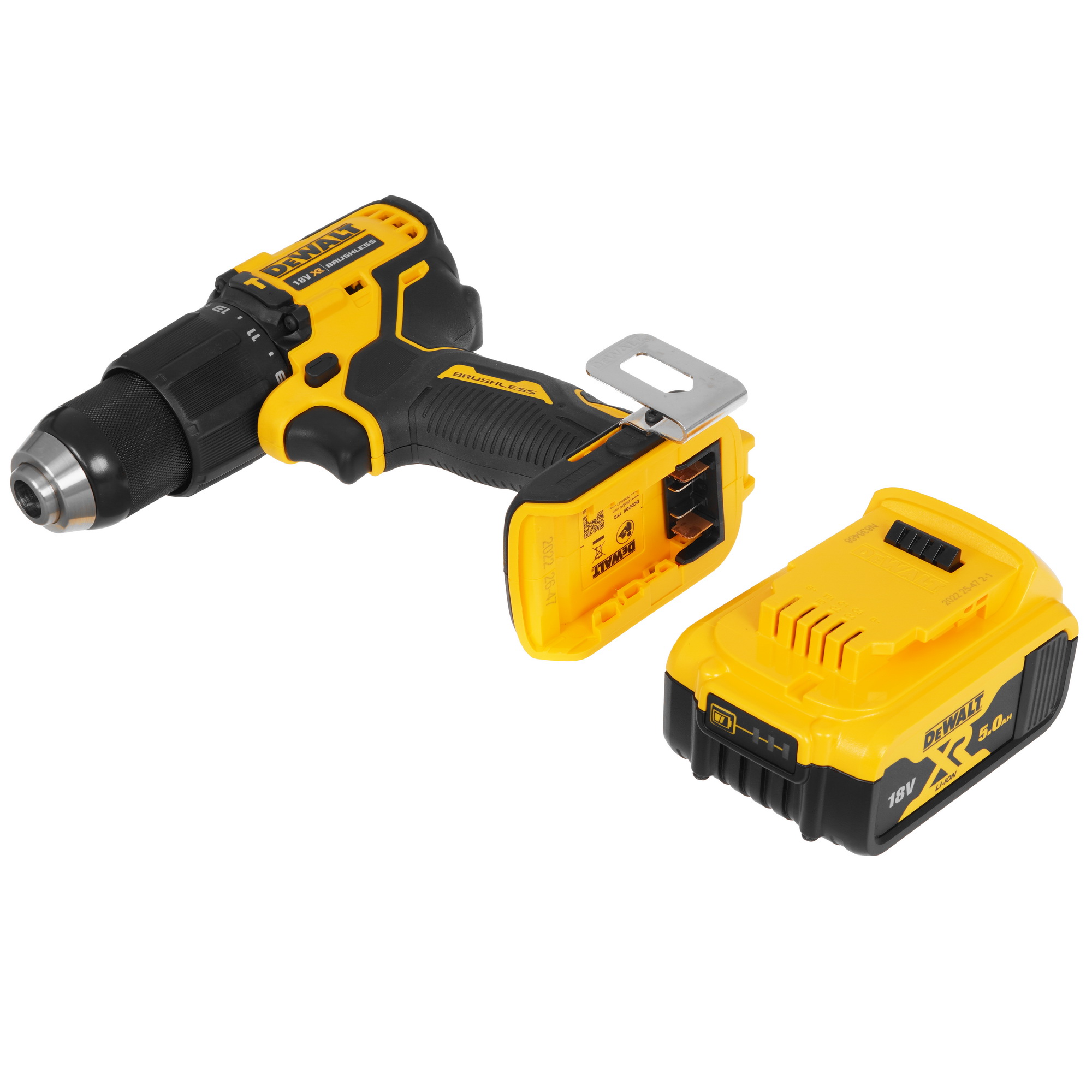 Дрель-шуруповерт DeWalt DCD709P2T XR FLEXVOLТ 18/54V 5443678 STDN-0020109 - Вид №5