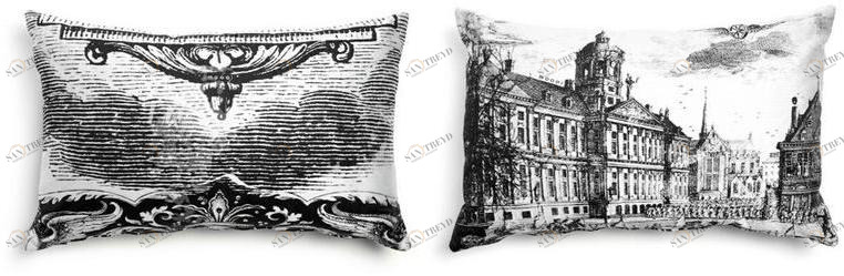 moooi Прямоугольная подушка из ткани для дивана sun-id-1421333