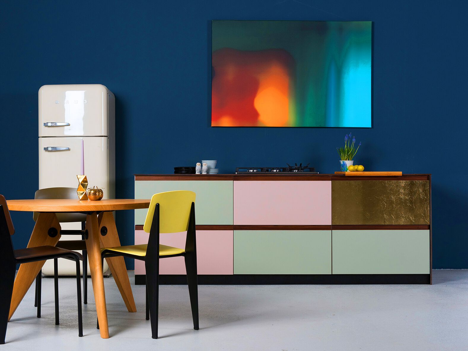 Деревянная линейная секционная кухня Neuvermoebelt SMART LINE KITCHEN SYSTEMS ARCH-00064078