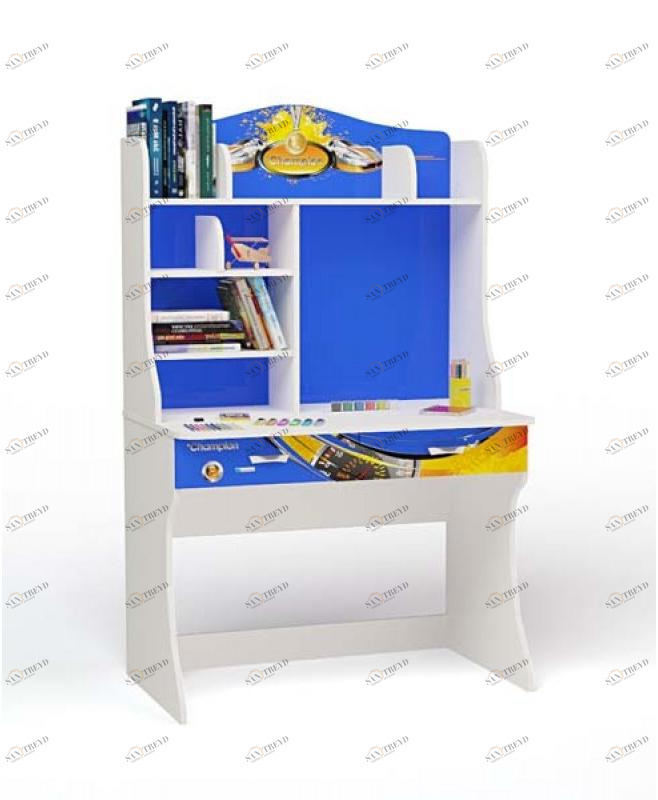 Стол с надстройкой ABC-KING Champion синий 4631147956934