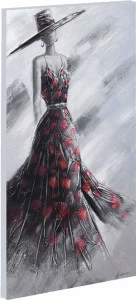 Картина на холсте 140х70 см "Сеньора" EVENHOME КАРТИНЫ МАСЛОМ 129732 Серый