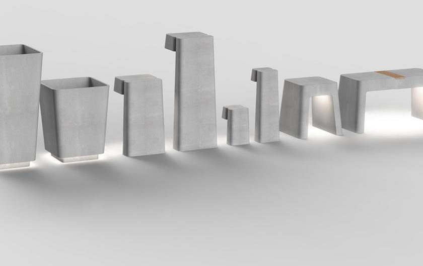 Neri Бетонная сеялка высокой квадратной формы для общественных мест Brenta sun-id-1358642 - Вид №2