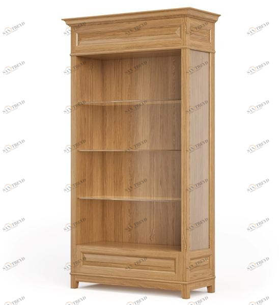 DWFI Открытый книжный шкаф из фанерованной древесины  00002365 