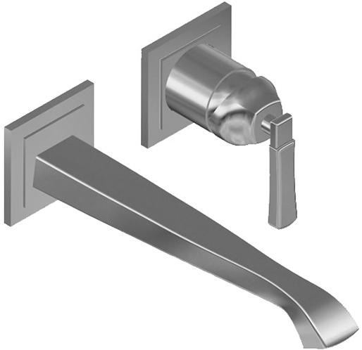 GRAFF Смеситель для умывальника настенный на 2 отверстия Finezza 5156000/5156100 - Вид №4