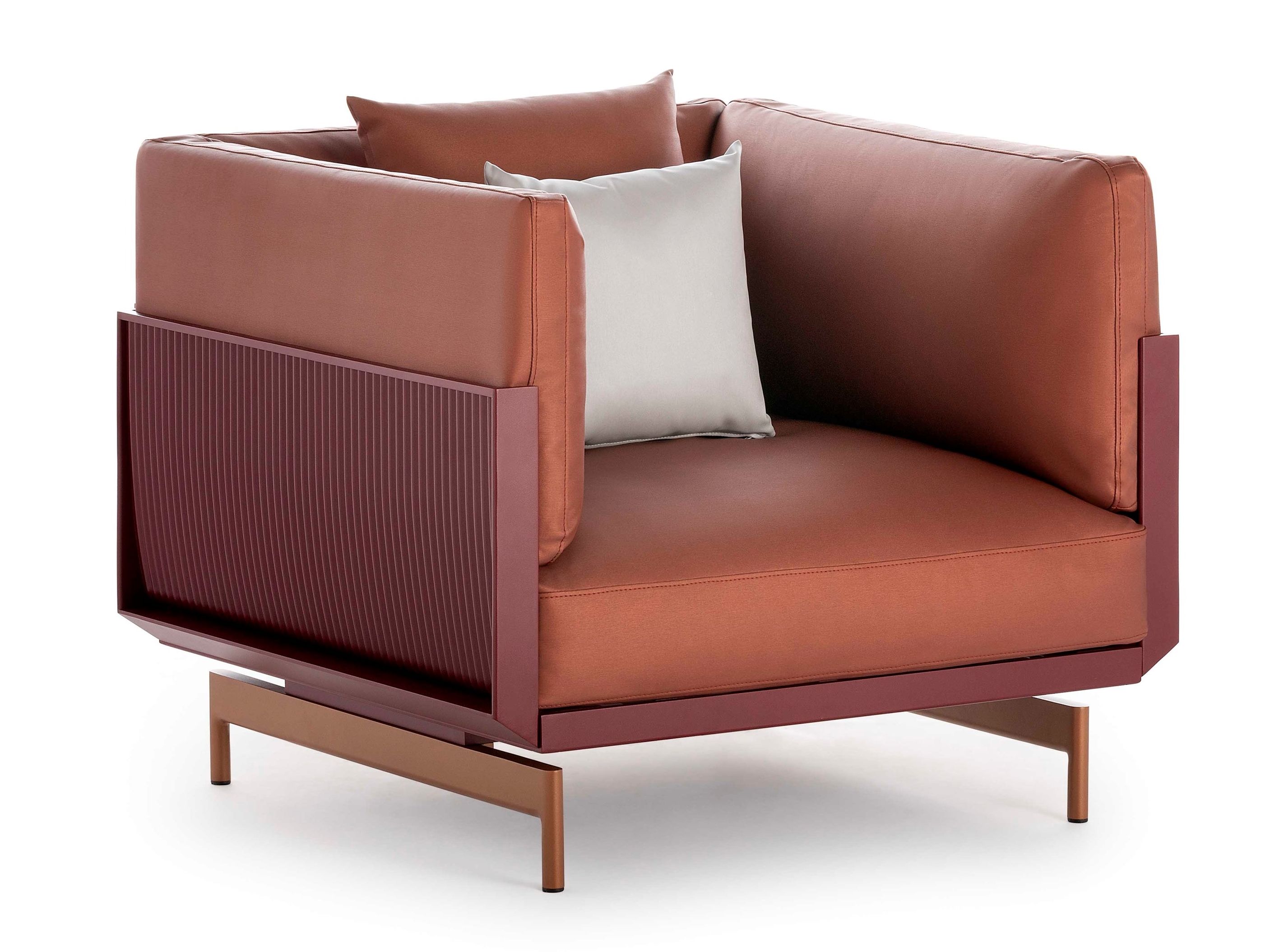 Садовый стул из ткани и алюминия с термокрытием GANDIABLASCO Onde ARCH-00136154