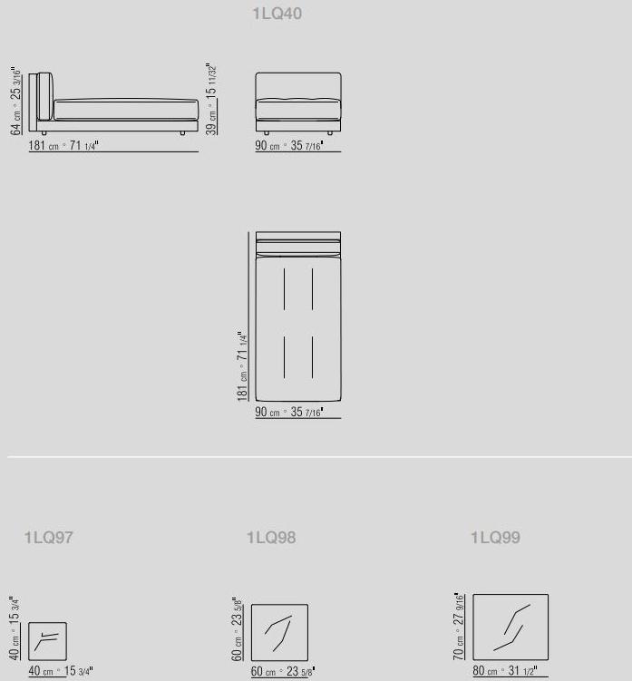 Flexform Мягкая кушетка со съемным чехлом Lucien sun-id-1349019 - Вид №5
